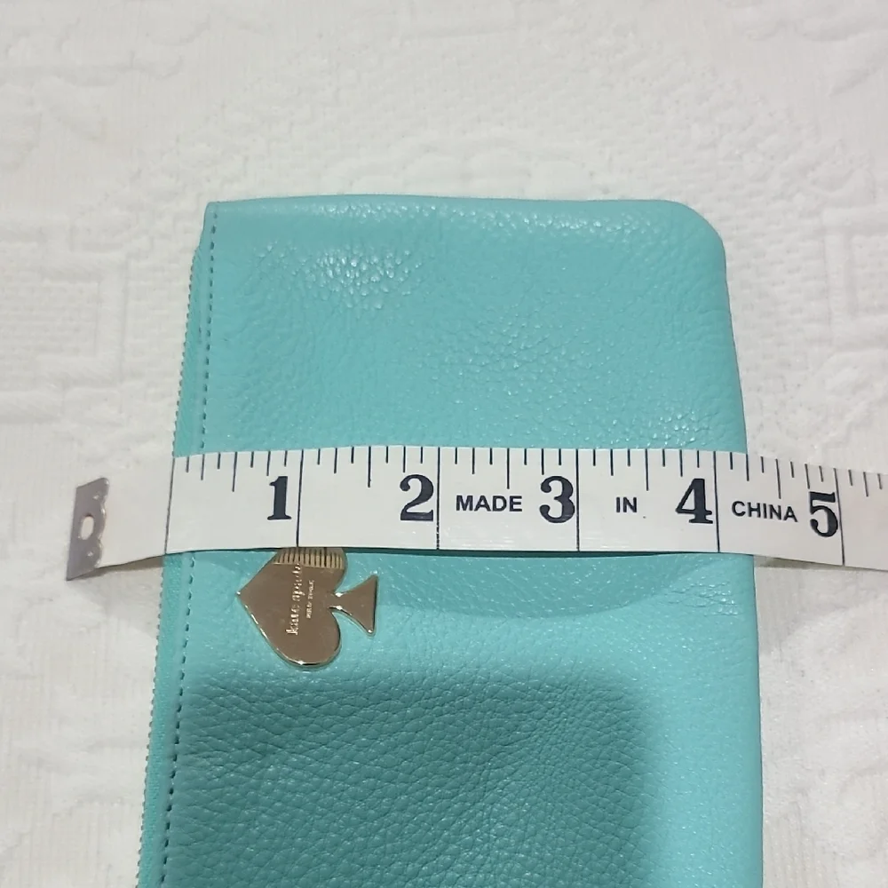 Kate Spade Turquoise Leather Wristlet